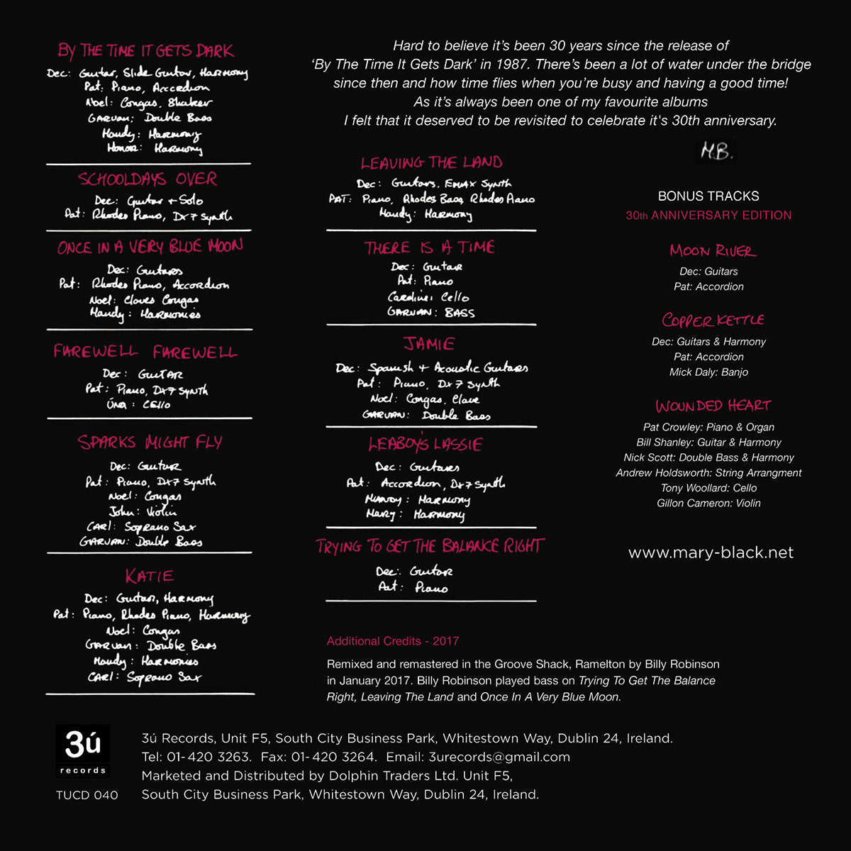 By The Time It Gets Dark 30th Anniversary Edition